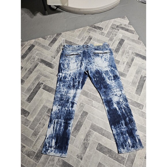 New Rock Revival Jeans "Ean" Light Washed Denim Men's Size 40x32 Distressed - Picture 11 of 16